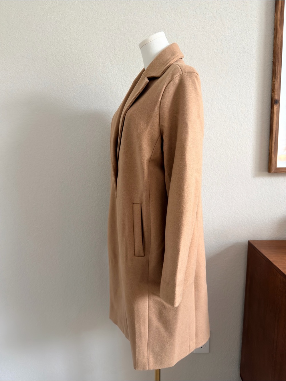 NWT GAP Camel Tailored Coat – Size Medium - Picture 4 of 12